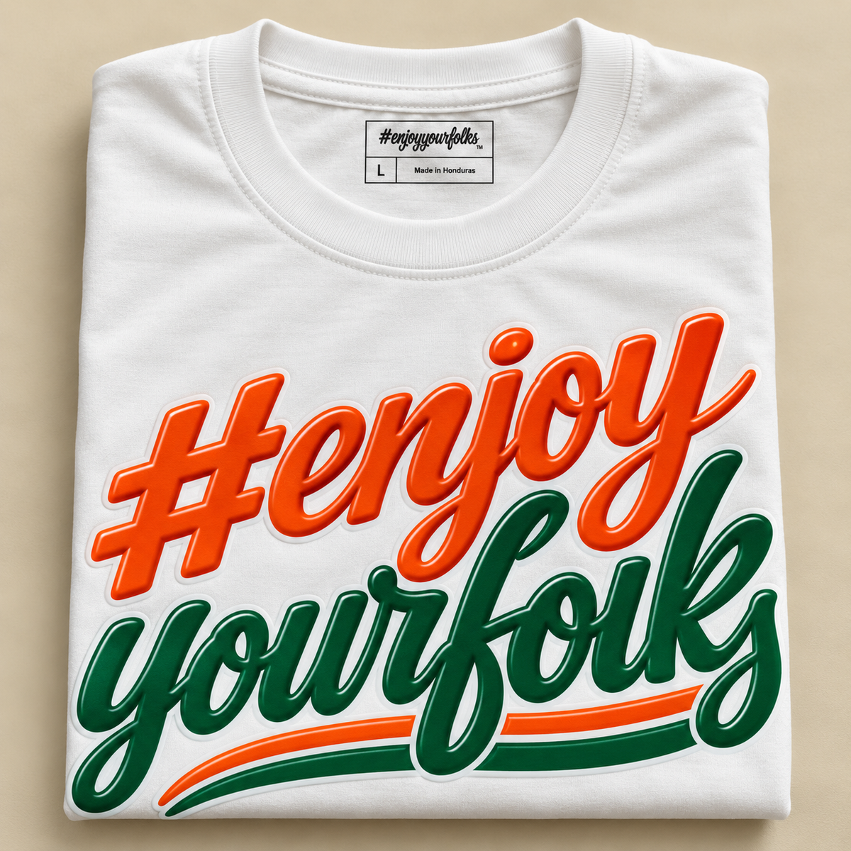 White Green & Orange